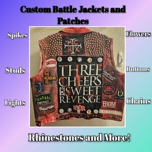 Custom Battle Jacket And Hand Embroidered Patches!